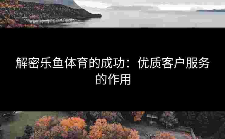 解密乐鱼体育的成功：优质客户服务的作用